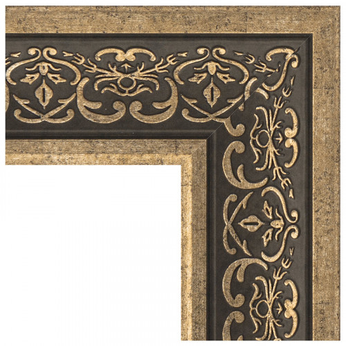 Зеркало Evoform Exclusive 89х59 BY 3423 с фацетом в багетной раме - Вензель серебряный 101 мм стекло