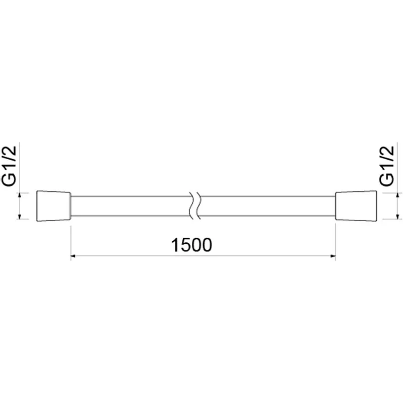 Душевой шланг Aquatek AQ2106MB Черный матовый