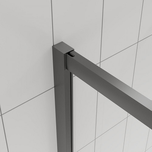 Душевой уголок Veconi Evo 300 GR 100х90 E3-GR-10090-12-C9 профиль Графит брашированный стекло тонированное матовое