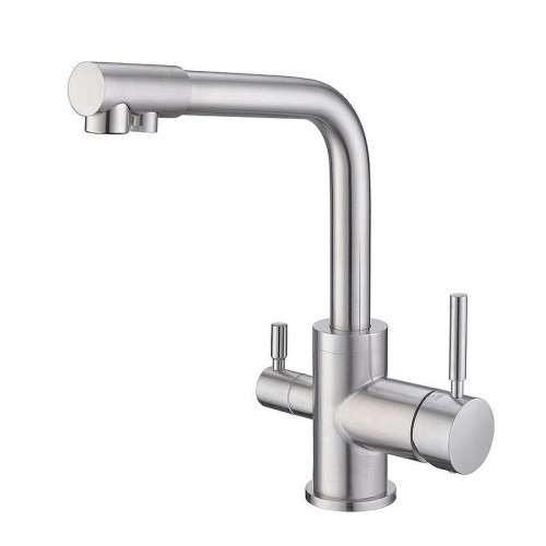 Смеситель для кухни Emar Steel ЕС - 3003NS Сатин цвет Сатин