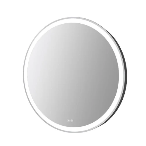 Зеркало Azario Юлия 80 АZ-LED013125 с подсветкой цвет Черный матовый с сенсорным выключателем