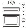 Мыльница Colombo Design Look B1601.OM-VAN Золото матовое