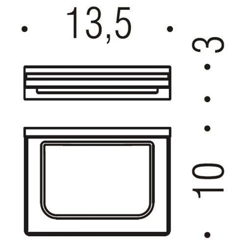 Мыльница Colombo Design Look B1601.OM-VAN Золото матовое
