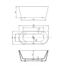 Акриловая ванна Vincea 170x80 VBT-421-1700MW без гидромассажа