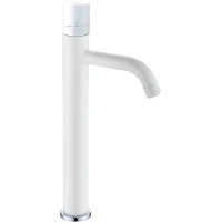 Смеситель для раковины Boheme Stick 122-W-MR-WHITE Белый латунь