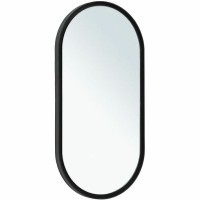 Зеркало Allen Brau Infinity 50 1.21016.BL с подсветкой Черное с сенсорным выключателем стекло