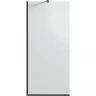 Душевая перегородка Timo TP-1190/03F-8 1190x1950 T11 в узком профиле Черный стекло матовое