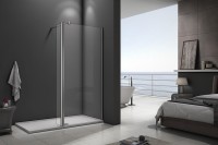 Душевая перегородка Good Door Walk In SP2-80-C-CH 80x28 профиль Хром стекло прозрачное