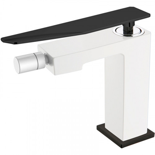 Смеситель для биде Boheme Q 146-WB.2 Белый Черный латунь