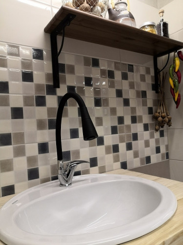 Смеситель для кухни Rav Slezak Sazava SA006.5/13 Черный Хром латунь