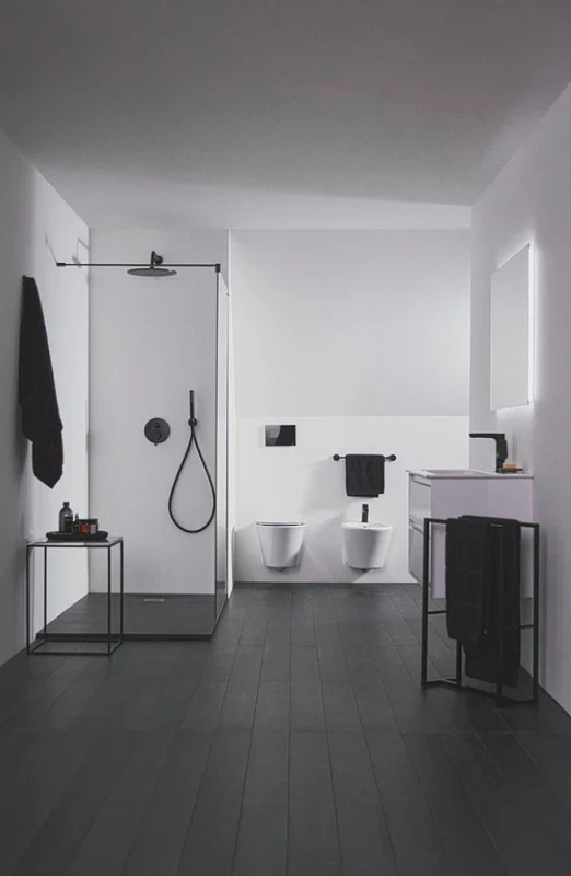 Душевая система Ideal Standard Ceraline BD192XG Черная матовая латунь встраиваемый
