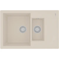 Кухонная мойка Lemark Ramza 760 9910042 Шампань искусственный камень (литьевой мрамор) встраиваемый