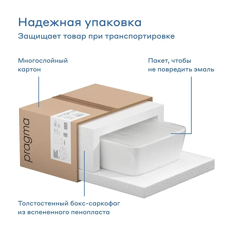 Раковина-чаша Pragma Ryld 55 901855.RLD1.GWSX.013-2 цвет Белый глянцевый