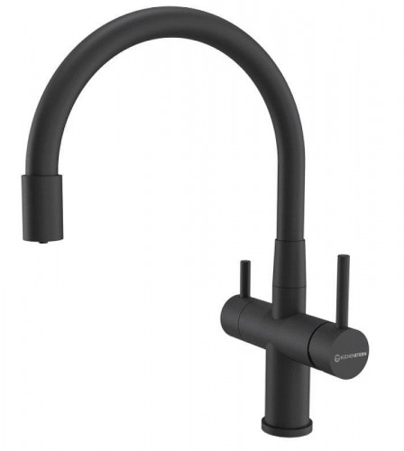 Смеситель для кухни KUCHENSTERN WURM-FE 750BL80 цвет Черный матовый
