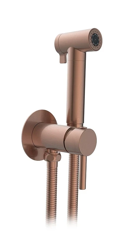 Гигиенический душ со смесителем AltroBagno Modern 060123 BC цвет Медь матовая