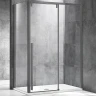 Душевой уголок Vincea Lugano 130x100 VSR-1L1013CLGM-1 профиль Вороненая сталь стекло прозрачное