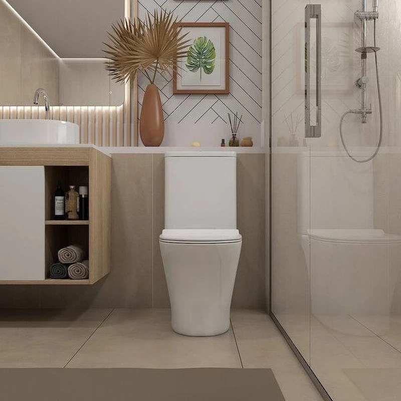 Унитаз компакт Corpa Nera Donelli S CN40810 с бачком и сиденьем Микролифт
