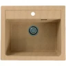 Кухонная мойка Alveus Granital Atrox 30 Beige G55 590x500 1131994 Бежевая искусственный камень (литьевой мрамор) встраиваемая сверху, встраиваемая снизу