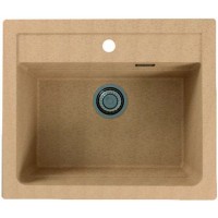 Кухонная мойка Alveus Granital Atrox 30 Beige G55 590x500 1131994 Бежевая искусственный камень (литьевой мрамор) встраиваемая сверху, встраиваемая снизу