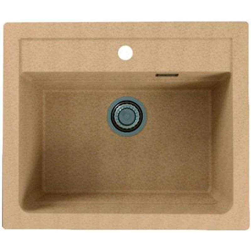 Кухонная мойка Alveus Granital Atrox 30 Beige G55 590x500 1131994 Бежевая искусственный камень (литьевой мрамор) встраиваемая сверху, встраиваемая снизу