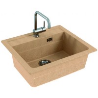 Кухонная мойка Alveus Granital Atrox 30 Beige G55 590x500 1131994 Бежевая искусственный камень (литьевой мрамор) встраиваемая сверху, встраиваемая снизу