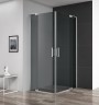 Душевой уголок Cezares Slider 90x80 SLIDER-AH-2-70/80-80/90-GRIGIO-Cr профиль Хром стекло серое