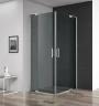 Душевой уголок Cezares Slider 90x80 SLIDER-AH-2-70/80-80/90-GRIGIO-Cr профиль Хром стекло серое