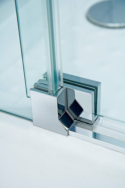 Душевой уголок Cezares Slider 90x80 SLIDER-AH-2-70/80-80/90-GRIGIO-Cr профиль Хром стекло серое