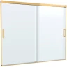 Шторка на ванну Cezares Tandem-Soft 180 TANDEM-SOFT-VF-2-180/145-C-BORO-IV профиль Брашированное золото стекло прозрачное