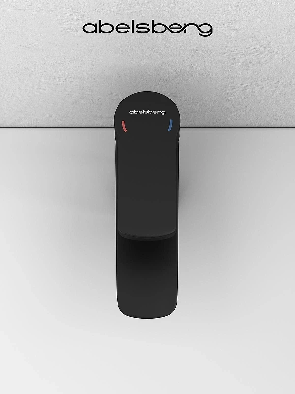 Смеситель для раковины Abelsberg Lineara UNF23508MB цвет Вулканический черный