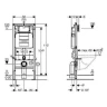 Унитаз с инсталляцией WeltWasser Merzbach 043 GL-WT 10000009939 + Geberit Duofix Sigma UP320 111.300.00.5 с сиденьем Микролифт