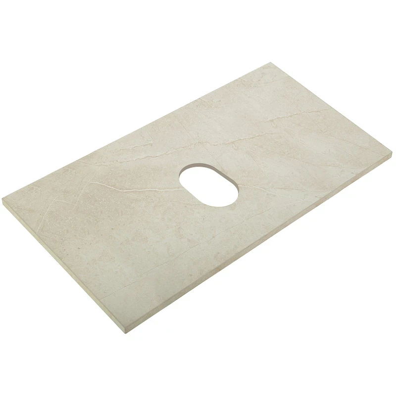 Столешница под раковину BelBagno 80 KEP-80-MCO-W0 Marmo Crema Opaco искусственный камень (литьевой мрамор)