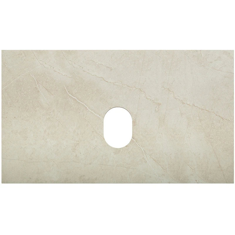 Столешница под раковину BelBagno 80 KEP-80-MCO-W0 Marmo Crema Opaco искусственный камень (литьевой мрамор)