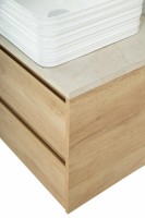 Столешница под раковину BelBagno 80 KEP-80-MCO-W0 Marmo Crema Opaco искусственный камень (литьевой мрамор)