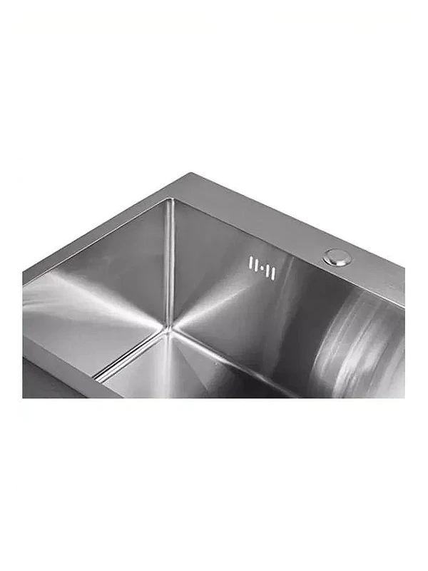 Кухонная мойка Wisent 50 WGS35050/W02-114/W405A/W302644/W4998-4 со смесителем цвет Сатин