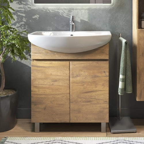 Тумба под раковину Vigo Wing 70 tn.WIN.BAL.70.2D цвет Дуб золотой