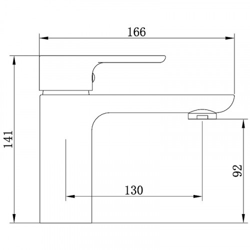 Смеситель для раковины beWash Tiere BVMM1BS357 Черный матовый латунь