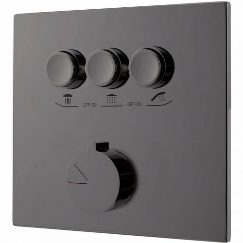 Смеситель для душа Vincea VSCV-431GM Вороненая сталь латунь встраиваемый