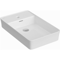 Раковина Berges Ego SL 60 182013 Белая глянцевая фарфор накладная