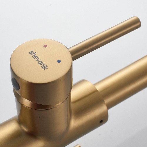 Смеситель для кухни Shevanik S128G цвет Золотой сатин