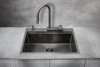 Кухонная мойка Milacio Denia 68 MC.77419 Вороненая сталь нержавеющая сталь встраиваемый