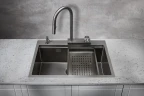 Кухонная мойка Milacio Denia 68 MC.77419 Вороненая сталь нержавеющая сталь встраиваемый
