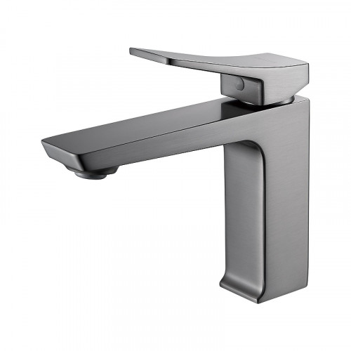 Смеситель для раковины Shevanik S4401T цвет Оружейная сталь