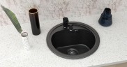 Смеситель для кухни Ulgran Classic U-004-307 Терракот латунь