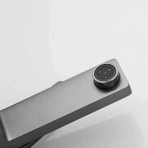 Смеситель для раковины Shevanik S6801T цвет Оружейная сталь