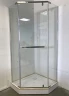 Душевой уголок Ceruttispa Chika ZP101T 100x100 профиль Хром стекло прозрачное
