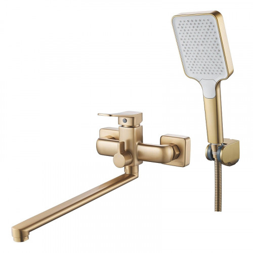 Смеситель для ванны Shevanik S9922G универсальный цвет Золотой сатин