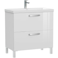 Тумба с раковиной Cersanit Melar 80 64763 Белая МДФ / ЛДСП