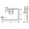 Полотенцедержатель Hansgrohe AddStoris 41754140 Шлифованная бронза