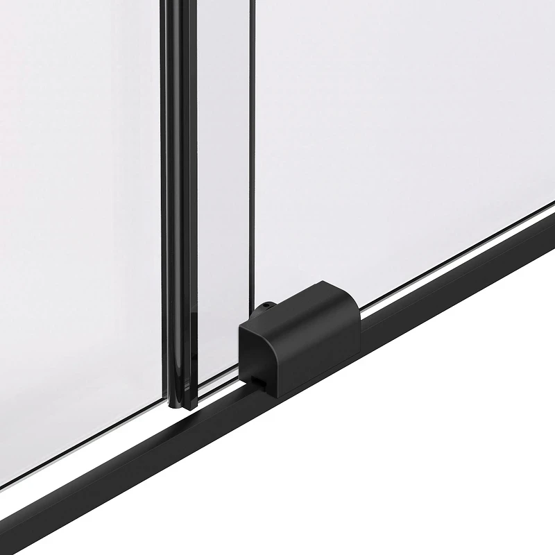 Душевая перегородка Vincea Walk-In 120 VSW-1WSL120CLB профиль Черный матовый стекло прозрачное